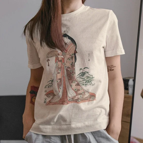 Sotoori Hime Japanese Geisha Woman Tee - Picture 3 of 5